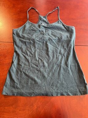 Express Best Loved Cami Forrest green Racerback Camisole with Spaghetti Straps